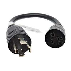 Parkworld 886214 Generator L14-30 Plug Male to 5-20 (Household 5-15) Receptacle Female Adapter Cord 1FT