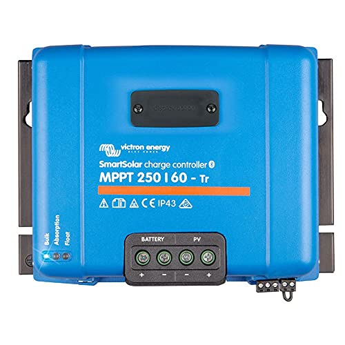 Victron Energy SmartSolar MPPT Tr 250V 60 amp 12/24/36/48-Volt Solar Charge Controller (Bluetooth)