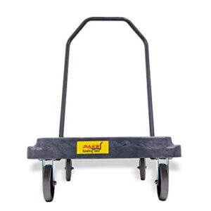 Plastic Platform Folding Cart, 400 lb. Cap, 31"x20" Platform, Versatile and Heavy Duty Rolling Dolly Cart with Wheels, 8.5" Platform Height, Pake Handling Tools