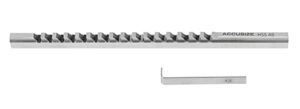 accusize industrial tools 4mm-b keyway broach, 19/64'' to 1-11/16'' length of cut, requires 1 shim, 5001-0006