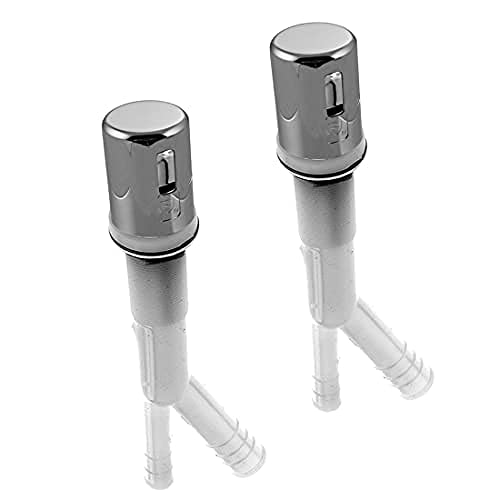 Westbrass Plastic Air Gap, 2 Pack, Polished Chrome, D200P-CP-PK