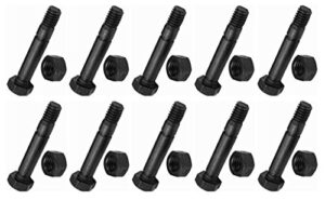 the rop shop (10) shear pins bolts & nuts for ariens 52100100 00659100 snowthrower snowblower