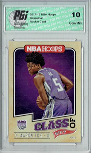 De'Aaron Fox 2017 Hoops #5 Class of 2017 SSP Rookie Card PGI 10