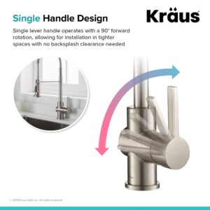 Kraus KPF-1690SFS Britt Pre-Rinse/Commercial Kitchen Faucet with Dual Function Sprayhead in all-Brite Finish, Spot Free Stainless Steel