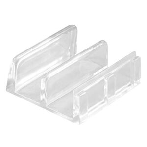 prime-line mp6059 shower door bottom guide assembly, fits 1/2 in. panels (2 pack)