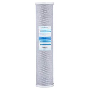 geekpure 20-inch universal compatible carbon block water filter cartridge for whole house water filter- 4.5 inch x 20 inch