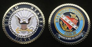 uss south carolina cgn-37 (enlisted) challenge coin