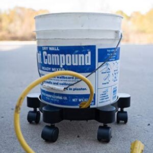 TCD Parts Inc. - 5 Gallon Bucket Dolly- 6 CASTERS for No Spill or TIP…