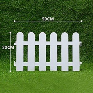 CHICIEVE 4 pcs 11.8x19.7inch White Plastic Picket Fence Christmas Xmas Tree Wedding Party Decoration Indoor Garden Border and Dog Cat Christmas Tree Protector (78.7 Inch in Total)