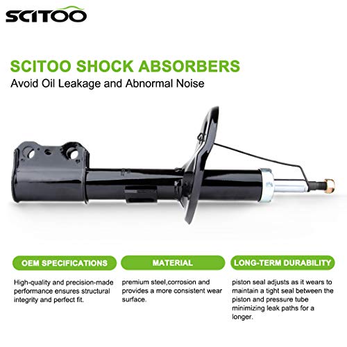 Scitoo Shocks Absorber, Front Shock Strut Absorbers Kits fit 2003 2004 2005 for Toyota Sienna Compatible with 334430 72236 334431 72237 Set of 2