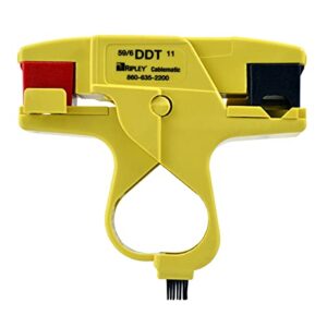cablematic 38590 ddt 596/11 dual drop cable stripper for professional technicians, electricians, and installers, easily portable tool, 2 ounces