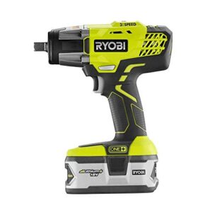 Ryobi P1833 3-Speed 1/2-Inch Impact Wrench Kit