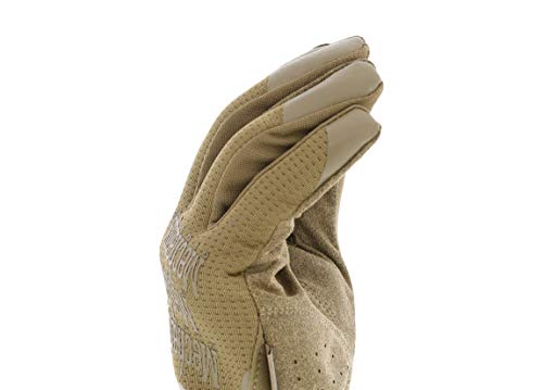 Mechanix Wear: FastFit Tactical Gloves with Elastic Cuff for Secure Fit, Work Gloves with Flexible Grip for Multi-Purpose Use, Durable Touchscreen Capable Safety Gloves for Men (Brown, Large)