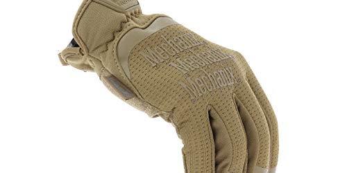 Mechanix Wear: FastFit Tactical Gloves with Elastic Cuff for Secure Fit, Work Gloves with Flexible Grip for Multi-Purpose Use, Durable Touchscreen Capable Safety Gloves for Men (Brown, Large)