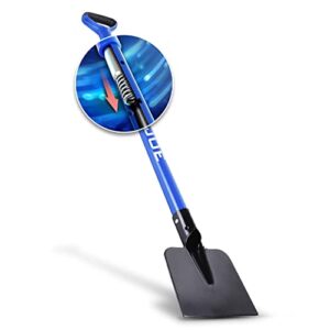 snow joe sjeg700 heavy duty, 7-inch spring-loaded impact-reducing steel ice chopper with shock-absorbing handle for snow, ice removal, blue