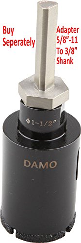 DAMO 7/8 inch Dry Wet Diamond Core Drill Bit for Concrete Granite Marble Hole Saw