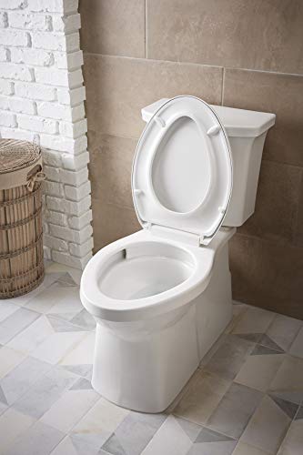 KOHLER 3814-0 Corbelle Comfort Height(R) elongated 1.28 gpf toilet with skirted trapway and Revolution 360 swirl flushing technology and left-hand trip lever (2 Piece), White