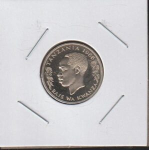 1966 tz head of president j.k. nyerere left half dollar gem proof