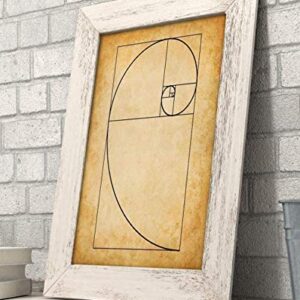 Fibonacci Spiral - 11x14 Unframed Art Print - Makes a Great Gift Under $15 for Artists