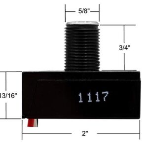 Creative Hobbies Pack of 2, Outdoor Hard-Wired Post Eye Light Control Electric Resistor Photocell Light Sensor, Dusk to Dawn Sensor, Convert Fixtures to Auto On at Night, LED HID CFL JL-103A