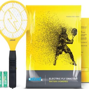 Electric Fly Swatter Racket - Indoor Bug Zapper for Home, Fly Zapper, Mosquito Killer, Gnat Control, Pest Insect Catcher, Fly Swatter & Bug Zapper Outdoor, Indoor Mosquito Zapper