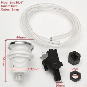 Opmnla 16A On Off Push Button Switch Jetted Whirlpool Jet For Bath Tub Spa Garbage