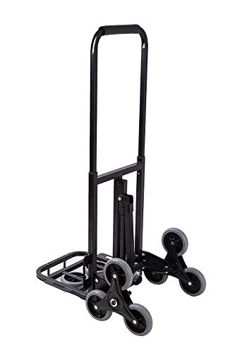 BLTPress Stair Climbing Cart Portable Climbing Cart 330 LBS Three-wheel Chassis Portable Stair Climber Hand Truck Heavy Duty with 6 Wheels