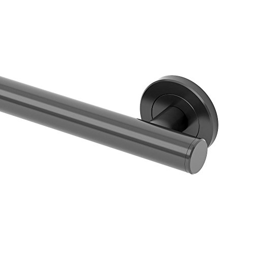 Gatco 858MX Latitude II, Grab Bar, 42”, Matte Black/ADA Compliant Wall Mount Stainless Steel 42 Inch Safety Grab Bar for Bathroom