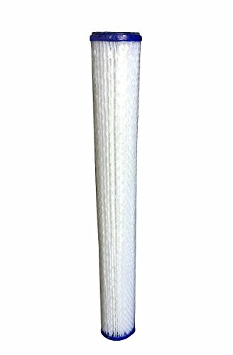 WFD, WF-PE2020 2.5-inch x 20-inch Pleated Sediment Water Filter Cartridge, fits in 20-inch Standard Size housings of Filtration Systems (2 Pack, 20 Micron)