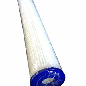 WFD, WF-PE2020 2.5-inch x 20-inch Pleated Sediment Water Filter Cartridge, fits in 20-inch Standard Size housings of Filtration Systems (2 Pack, 20 Micron)