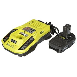 Ryobi P742 18V Cordless Compact AM / FM Radio w/ Wireless Bluetooth Technology with Charger and Lithium-ion battery (P128)