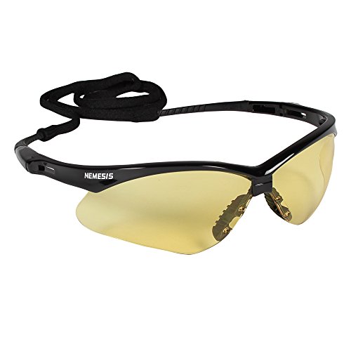 Nemesis Safety Glasses 3000359 (3 Pair) (Black Frame with Amber Lens)