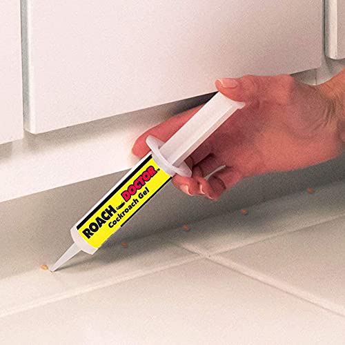 BulbHead Original Roach Doctor Cockroach Gel Ready-to-Use Cockroach Gel Bait - Outdoor & Indoor Roach Killer with Syringe Applicator