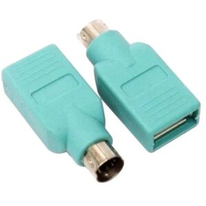 2-Pack RocketBus USB to PS/2 PS2 Adapter for Newer New USB Mouse or Keyboard to Older Old Legacy Computer PS/2 Port