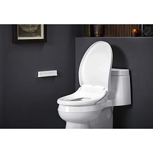 KOHLER BD-N45OUS-N0 Novita Elongated Bidet Toilet Seat, Heated Bidet Seat with Adjustable Bidet Sprayer for Existing Toilets with Remote Control, White