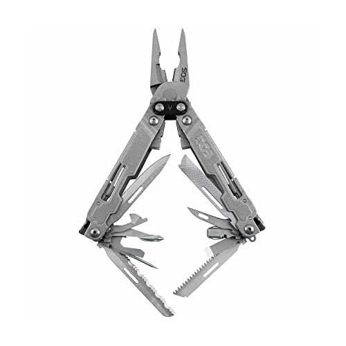 SOG PowerAccess Deluxe Multi-Tool- EDC Utility Tool, 21 Lightweight Specialty Tools, Stainless 5CR15MOV Steel Construction w/ Nylon Sheath (PA2001-CP)