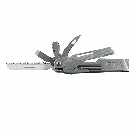 SOG PowerAccess Deluxe Multi-Tool- EDC Utility Tool, 21 Lightweight Specialty Tools, Stainless 5CR15MOV Steel Construction w/ Nylon Sheath (PA2001-CP)