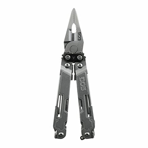 SOG PowerAccess Deluxe Multi-Tool- EDC Utility Tool, 21 Lightweight Specialty Tools, Stainless 5CR15MOV Steel Construction w/ Nylon Sheath (PA2001-CP)