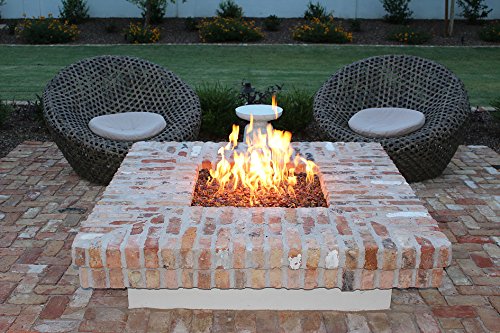 RED Premium Outdoor Fire Glass Rock (5-Pound Bag) 1/4" - 1/2" inch - Tempered Glass for use in Fire Pit, Fire Place, Fire Table Etc.