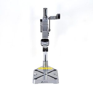 Drill Stand for Hand Drill, Universal Bench Clamp Drill Press Floor Stand Workbench Repair Tool for Drilling Collet Workshop,Single Hole Aluminum Base