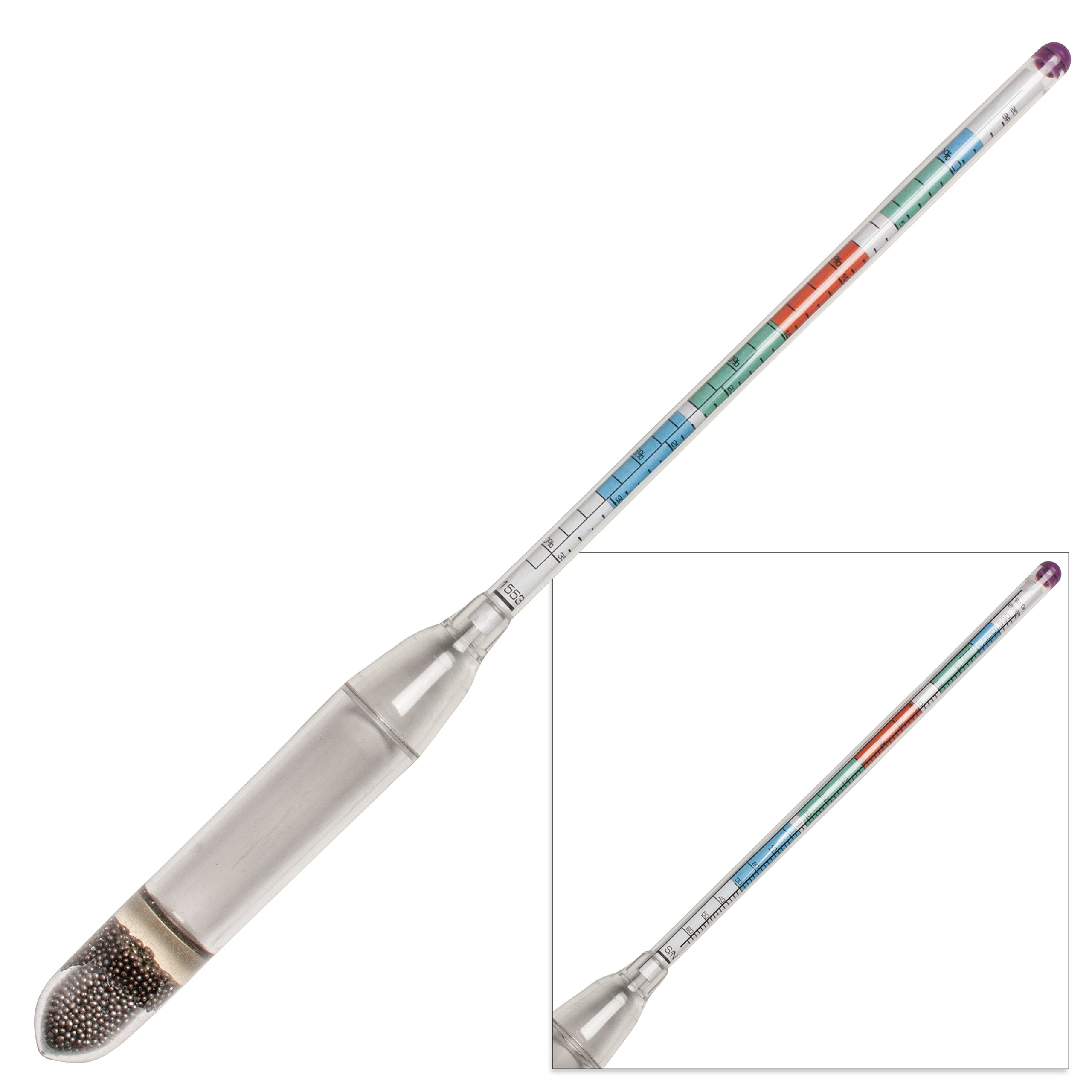 SP Bel-Art, H-B DURAC Triple Scale Beer and Wine Hydrometer, Polycarbonate (B61800-6000)