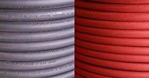 #2 Gauge AWG - Flex-A-Prene® - Welding/Battery Cable - Black & Red - 600 V - Made in USA (25 FEET OF EACH COLOR)