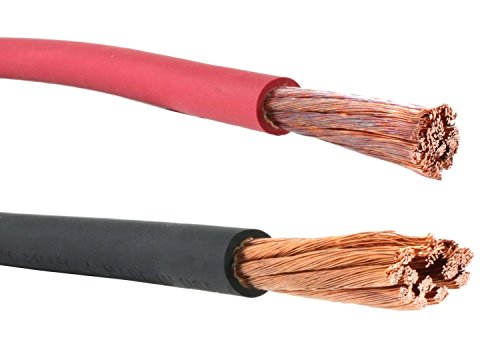 #2 Gauge AWG - Flex-A-Prene® - Welding/Battery Cable - Black & Red - 600 V - Made in USA (25 FEET OF EACH COLOR)