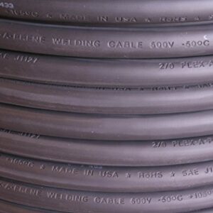 3/0 Gauge AWG - Flex-A-Prene® - Welding/Battery Cable - Black - 600 V - Made in USA (25 FEET)