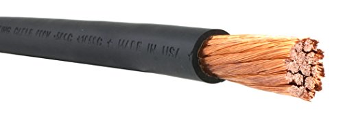 3/0 Gauge AWG - Flex-A-Prene® - Welding/Battery Cable - Black - 600 V - Made in USA (25 FEET)