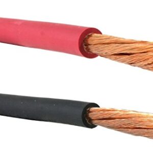 #4 Gauge AWG - Flex-A-Prene® - Welding/Battery Cable - Black & Red - 600 V - Made in USA (100 FEET OF EACH COLOR)