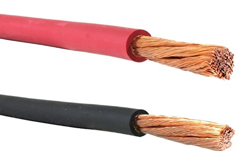 #4 Gauge AWG - Flex-A-Prene® - Welding/Battery Cable - Black & Red - 600 V - Made in USA (100 FEET OF EACH COLOR)