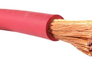 3/0 Gauge AWG - Flex-A-Prene - Welding/Battery Cable - Red - 600 V - Made in USA (10 FEET)