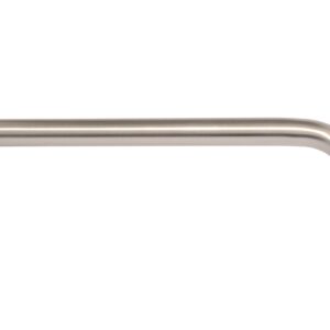 LDR Industries L-Shaped Shower Arm Extension, 12-Inch Length, Great for Rainfall and Adjustable Showerheads, Brushed Nickel Finish