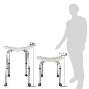 OMECAL Upgraded 450 LBS Medical Shower Bath Chair Seat,Stool Transfer Bench Seat, SPA Bathroom Bathtub Chair No-Slip
